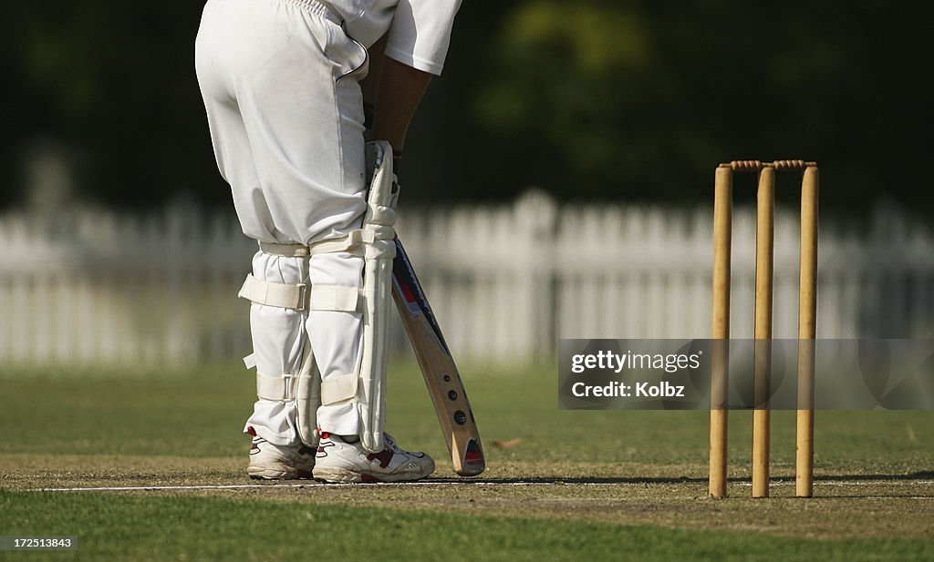 Batsman at the Crease