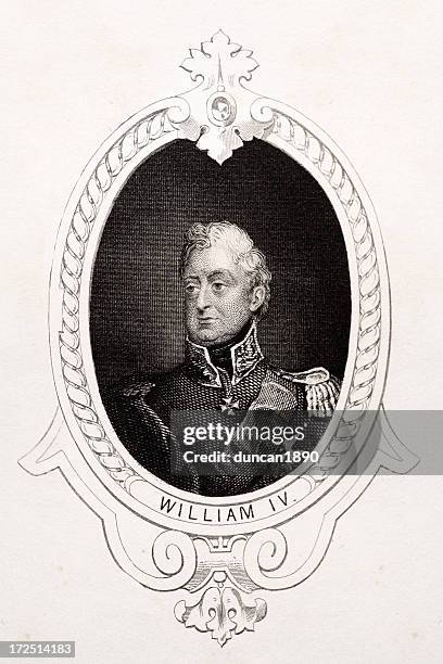 king william iv - king william iv of the united kingdom stock illustrations