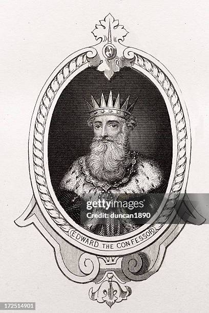 stockillustraties, clipart, cartoons en iconen met king edward the confessor - koning eduard de belijder