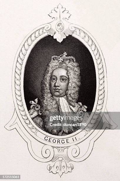 king george ii - hanover new hampshire stock illustrations