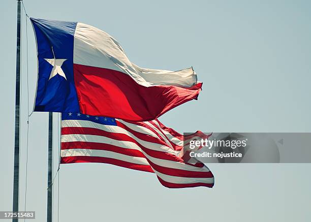 texas rising - vlag van texas stockfoto's en -beelden