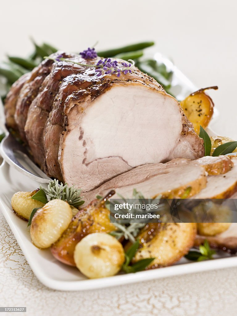 CIDRE de longe de porc rôti glacé