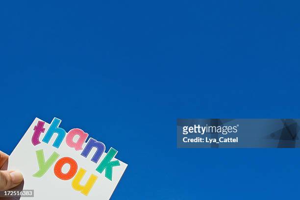 thank you! - thank you note stock pictures, royalty-free photos & images