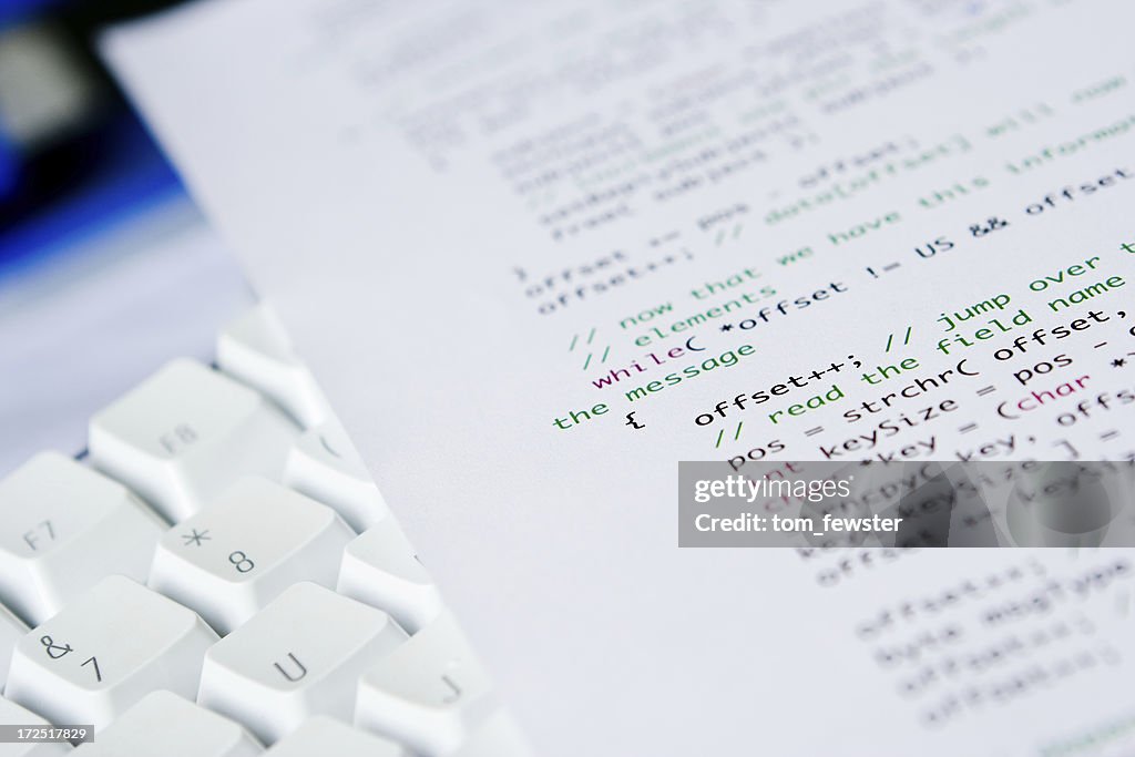 Computer Code And Keyboard High-Res Stock Photo - Getty Images