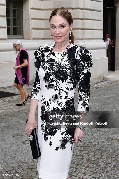 Becca Cason Thrash arriving at Bulgari event to present the Diva Collection at Hotel Potocki on July 2, 2013 in Paris, France.