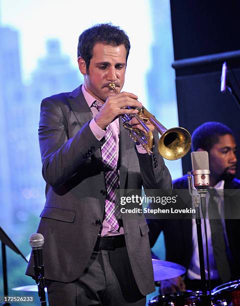 Jazz musician Dominick Farinacci performs at Jazz at Lincoln Center's Dizzy's Club Coca-Cola on July 2, 2013 in New York City.