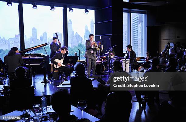 Jazz musician Dominick Farinacci and band perform at Jazz at Lincoln Center's Dizzy's Club Coca-Cola on July 2, 2013 in New York City.