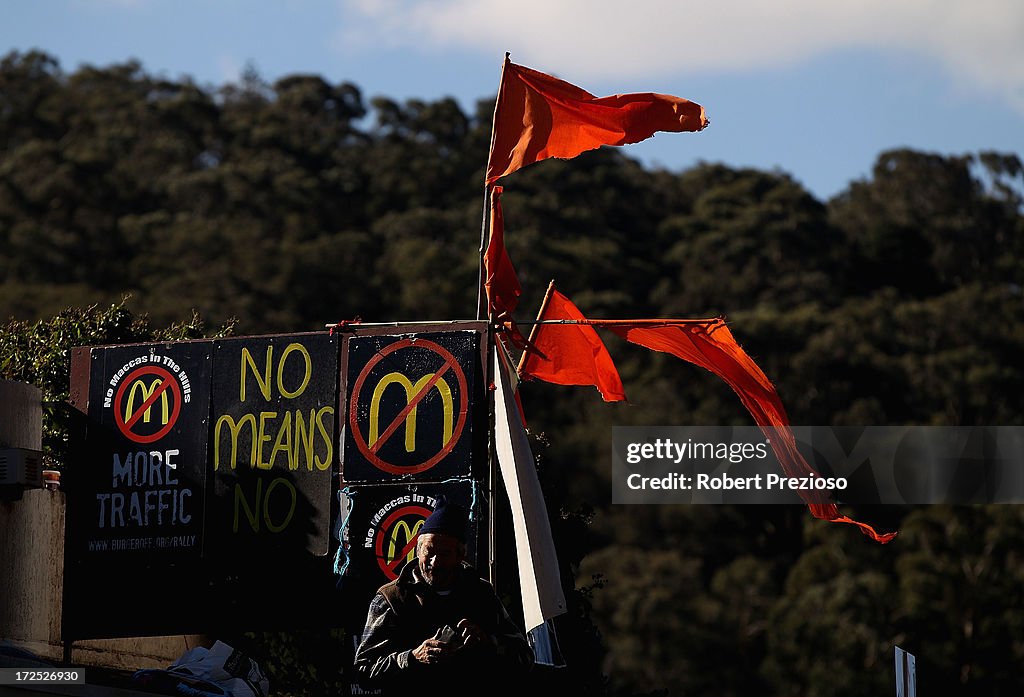 McDonald's Protest In Tecoma
