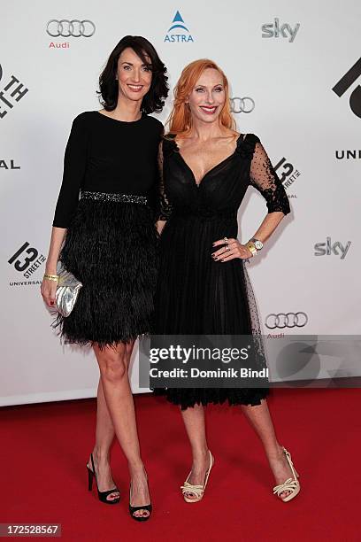 Katharina Behrends and Andrea Sawatzki attend the Shocking Shorts Award at Galerie der Kuenstler on July 2, 2013 in Munich, Germany.