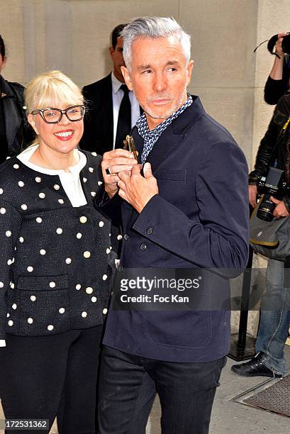 Catherine Martin and Baz Luhrmann attend the Chanel show as part of Paris Fashion Week Haute-Couture Fall/Winter 2013-2014 at the Grand Palais on...