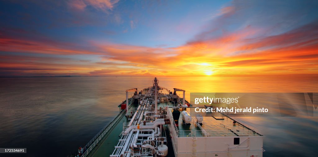 Sunset At Bintulu, Sarawak