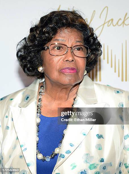 Katherine Jackson arrives at the world premiere of "Michael Jackson ONE by Cirque du Soleil" at THEhotel at Mandalay Bay on June 29, 2013 in Las...