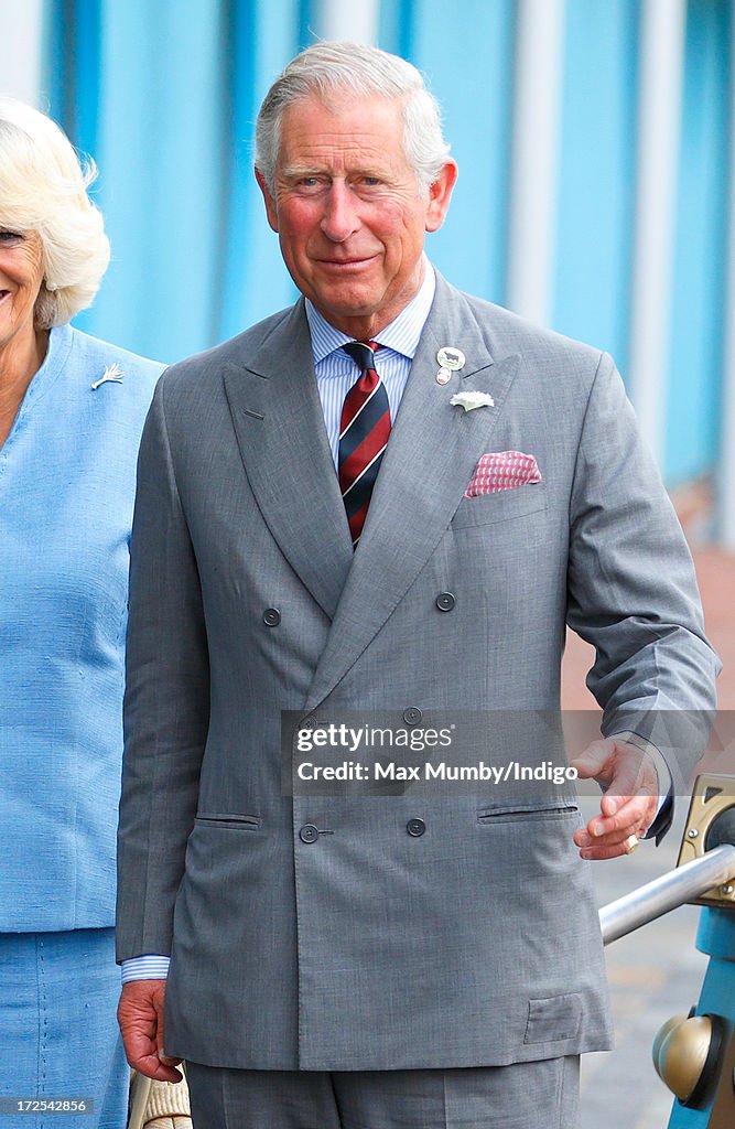 The Prince Of Wales & Duchess Of Cornwall Visit BBC Roath Lock Studios