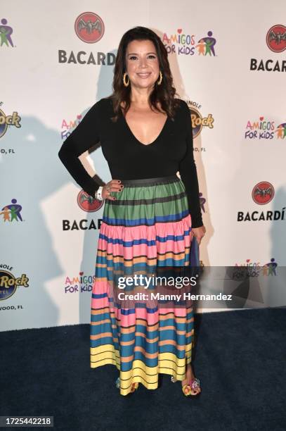 Ana Navarro at the Amigo's Night Gala at The Hangar at Regatta Harbour on September 30, 2023 in Miami, Florida.