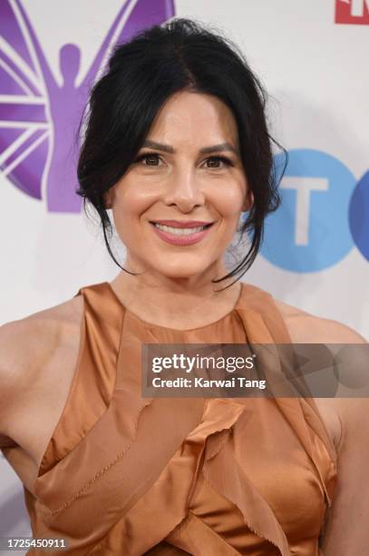 Lucrezia Millarini arrives at the Pride Of Britain Awards 2023 at Grosvenor House on October 08, 2023 in London, England.