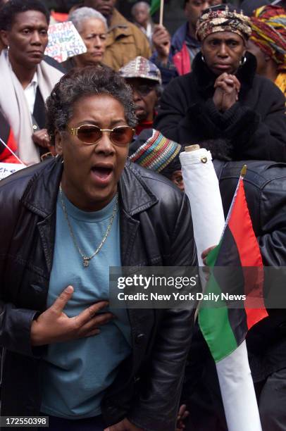 Central Park Jogger case at 100 Center St. In Manhattan. DA asks for more time to review evidence. Demonstrators protest outside courthouse in favor...