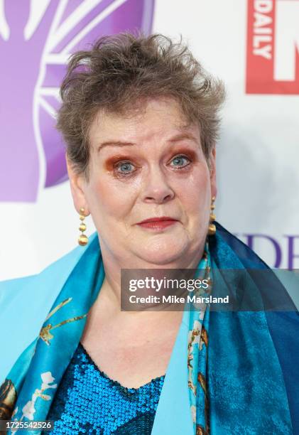 Anne Hegerty arrives at the Pride Of Britain Awards 2023 at Grosvenor House on October 08, 2023 in London, England.