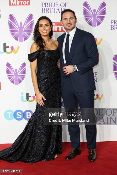 Christine Lampard and Frank Lampard arrives at the Pride Of Britain Awards 2023 at Grosvenor House on October 08, 2023 in London, England.
