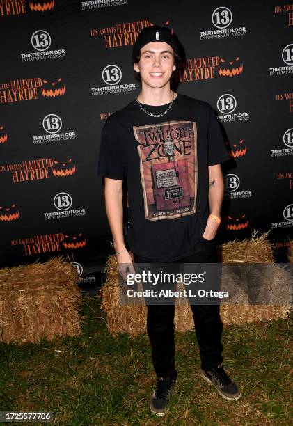 Tarik Ellinger attends the Thirteenth Floor Entertainment Group Presents 15th Annual Los Angeles Haunted Hayride held at Griffith Park on September...