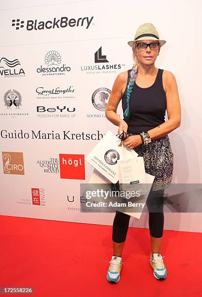 Natascha Ochsenknecht poses at the Blackberry Style Lounge during Mercedes-Benz Fashion Week in Berlin on July 3, 2013 in Berlin, Germany.