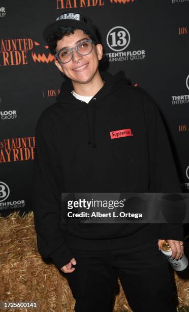 Ryan Cassata attends the Thirteenth Floor Entertainment Group Presents 15th Annual Los Angeles Haunted Hayride held at Griffith Park on September 29,...