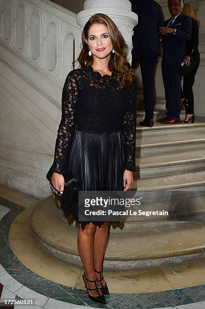Princess Madeleine of Sweden attends the Valentino show as part of Paris Fashion Week Haute-Couture Fall/Winter 2013-2014 at Hotel Salomon de...