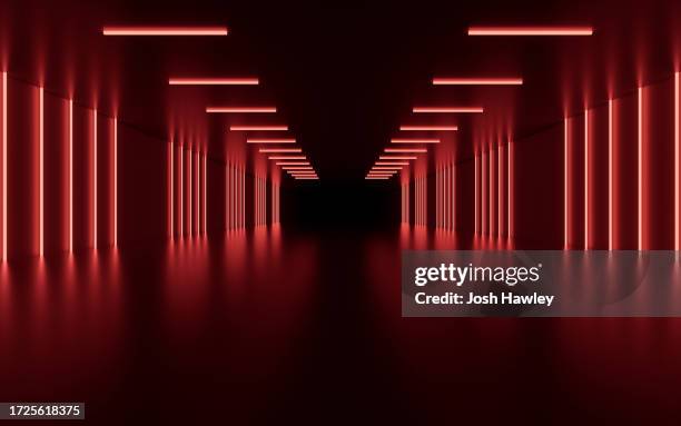 3d rendering architectural background - fluorescente fotografías e imágenes de stock