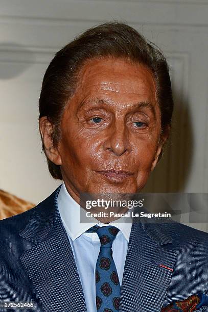 Valentino Garavani attends the Valentino show as part of Paris Fashion Week Haute-Couture Fall/Winter 2013-2014 at Hotel Salomon de Rothschild on...