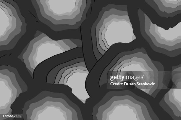 dlack and white design - top angle stock illustrations