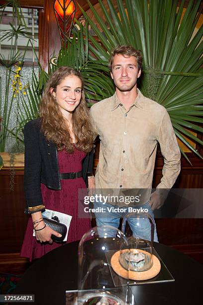 Theo Niarchos attends the Eugenie Niarchos First Jewelry Collection Launch Cocktail on July 1, 2013 in Paris, France.