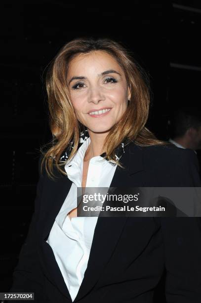 Clotilde Courau attends the Viktor&Rolf show as part of Paris Fashion Week Haute-Couture Fall/Winter 2013-2014 at La Gaite Lyrique on July 3, 2013 in...