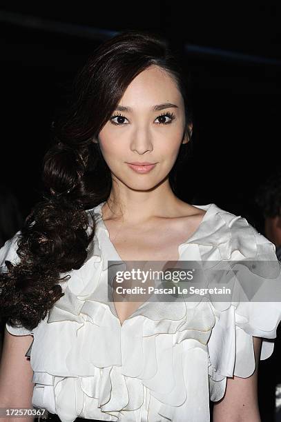 Pace Wu attends the Viktor&Rolf show as part of Paris Fashion Week Haute-Couture Fall/Winter 2013-2014 at La Gaite Lyrique on July 3, 2013 in Paris,...