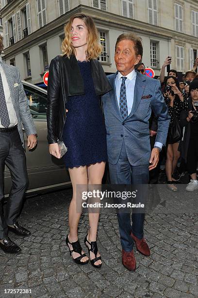 Valentino Garavani attends the Valentino show as part of Paris Fashion Week Haute-Couture Fall/Winter 2013-2014 at Hotel Salomon de Rothschild on...