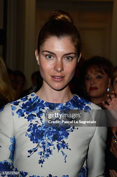 Vittoria Puccini attends the Valentino show as part of Paris Fashion Week Haute-Couture Fall/Winter 2013-2014 at Hotel Salomon de Rothschild on July...