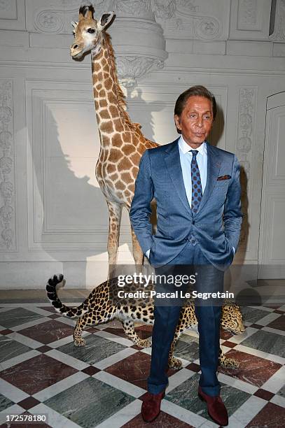 Valentino Garavani attends the Valentino show as part of Paris Fashion Week Haute-Couture Fall/Winter 2013-2014 at Hotel Salomon de Rothschild on...