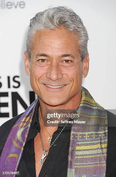 Diver/Actor Greg Louganis arrives at the 'This Is The End' - Los Angeles Premiere at Regency Village Theatre on June 3, 2013 in Westwood, California.