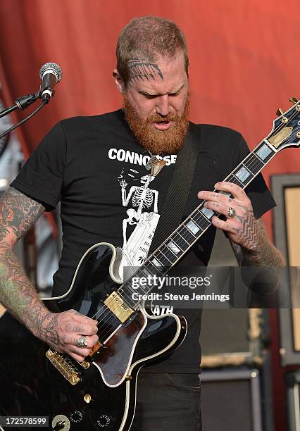 Brent Hinds of Mastodon performs at the Rockstar Energy Drink Mayhem Festival on June 30, 2013 in San Francisco, California.