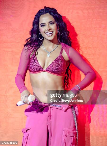 Becky G performs at San Jose Center For The Performing Arts on October 08, 2023 in San Jose, California.