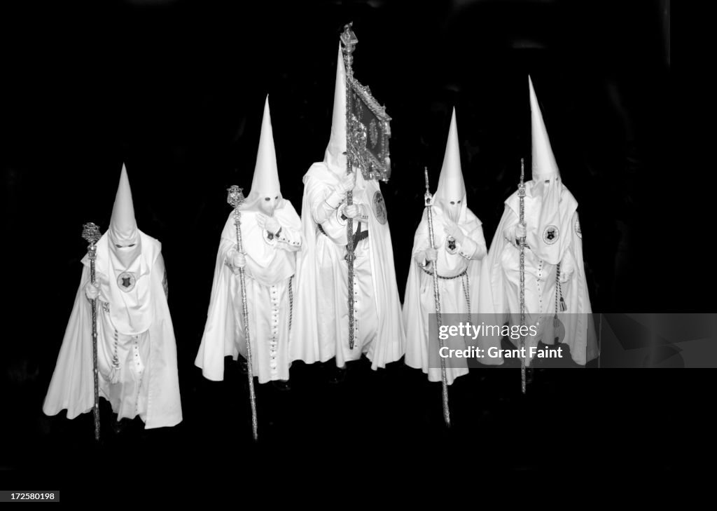 Religious men at night