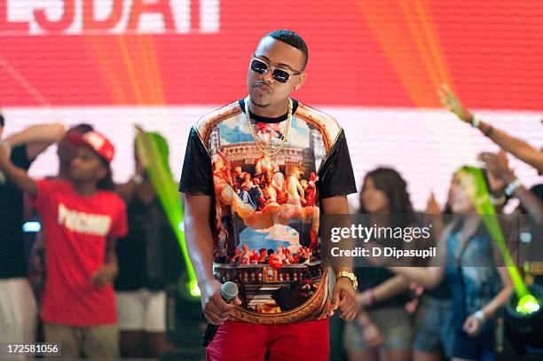 Jeremias of Fame or Juliet performs on BET's '106 & Park' at BET Studios on July 3, 2013 in New York City.