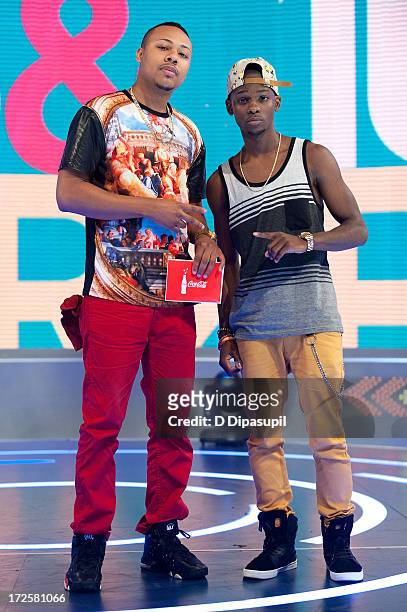 Jeremias and Caleb of Fame Or Juliet visit BET's '106 & Park' at BET Studios on July 3, 2013 in New York City.