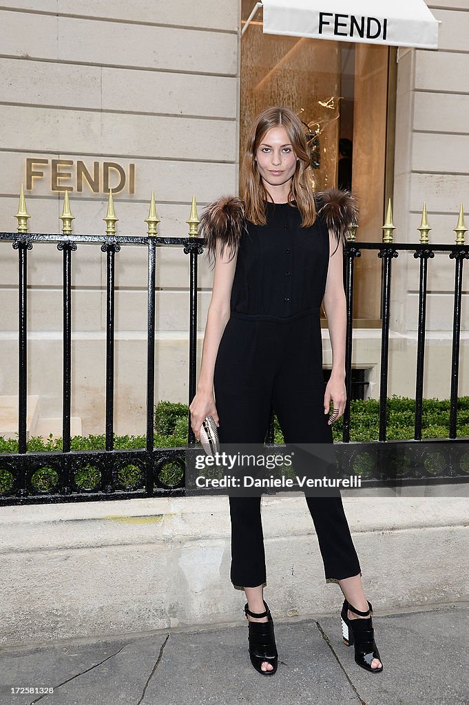 Fendi Celebrates The Opening Of Its New Boutique At 51 Avenue Montaine