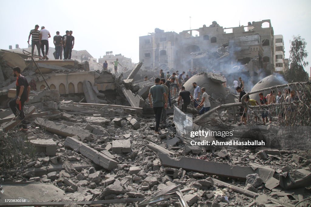 Gaza Comes Under Sustained Bombardment By Israel After Hamas Attacks