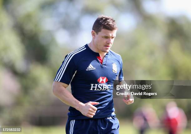 Brian O'Driscoll looks on during a British and Irish Lions training session at Noosa Dolphins RFA on July 4, 2013 in Noosa, Australia.