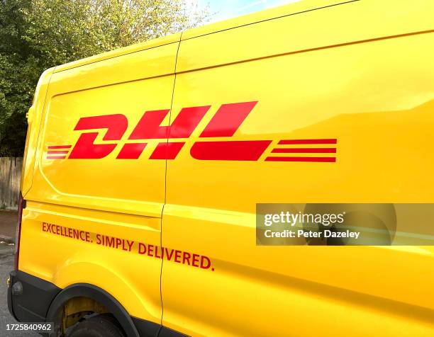 Morden, Surrey, ENGLAND DHL Delivery Van