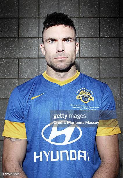 Michael Beauchamp poses for a portrait during the A-League All Stars Player Announcement at ANZ Stadium on July 4, 2013 in Sydney, Australia.