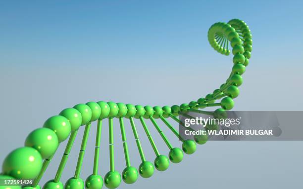 dna molecule, artwork - model blue background stock illustrations