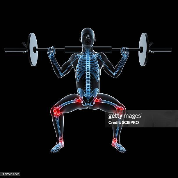 joint pain, conceptual artwork - ankle weights stock illustrations