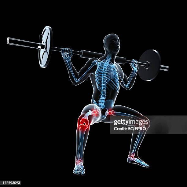 joint pain, conceptual artwork - ankle weights stock illustrations