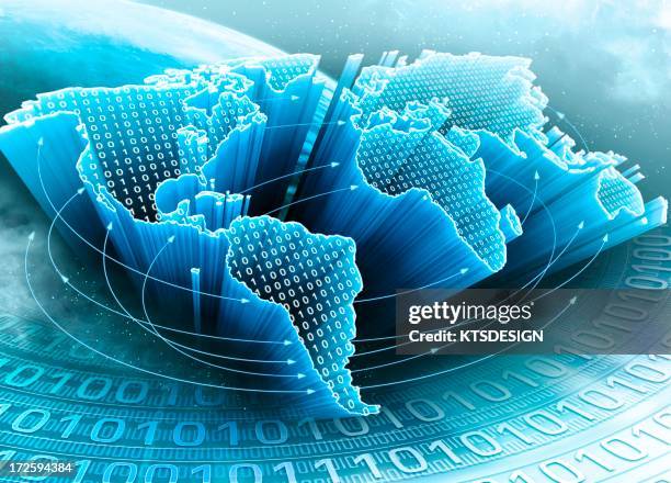 digital world, conceptual artwork - big tech stock illustrations